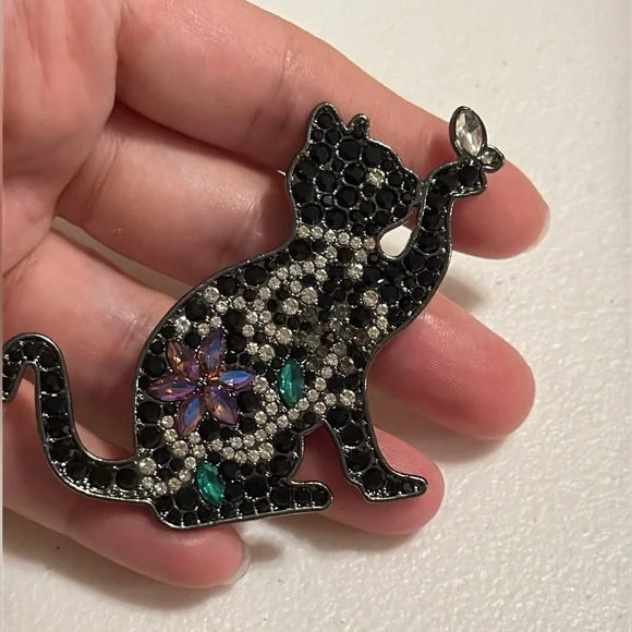⚜️Classic Black Cat Brooch 🌷 - Picture 5 of 6